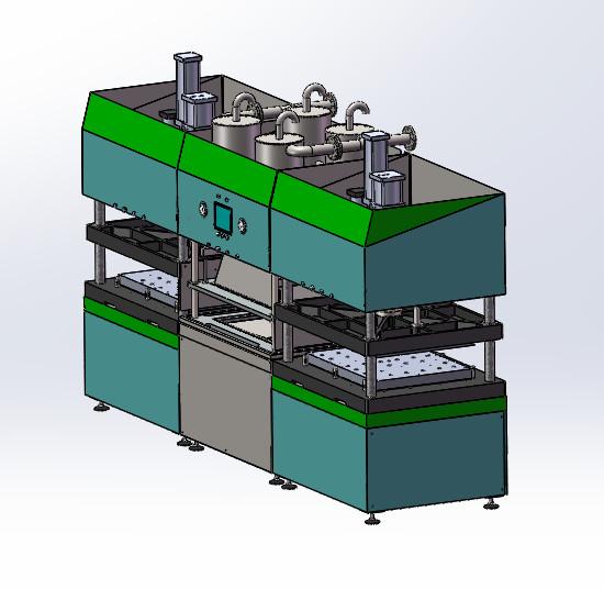 Full Automatic Disposable Lunch Box Making Machine 1080pcs/hr Disposable Cutlery