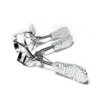 Cosmetic Beauty Makeup Tools High Durability Silver Color For Ladies