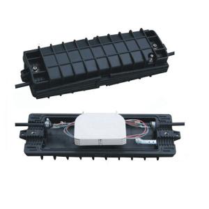 Wholesale black 4,6,8 PC Plastic Horizontal Fiber Optic Splice Closure Patch Panel For Aerial Hanger from china suppliers
