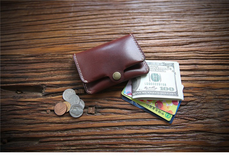 End Horse Patent Leather Slim Small Wallet with Minimalist Design and GENUINE LEATHER