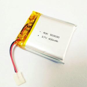 Wholesale Custom LiPo Battery AUK 503030 3.7V 400mAh LiPo Battery For Bluetooth from china suppliers