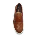 Tan Lace Up Anti Odor Breathable Mens Soft Leather Shoes