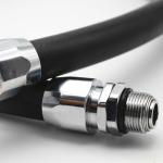 Flexible 20 Bar PVC Blend Rubber Fuel Bowser Hose For Gas Stations
