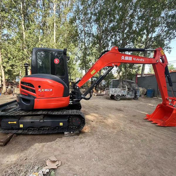 KX163 6Ton Used Kubota Excavators Excavator Cylinder Crawler Second Hand
