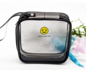 Wholesale Clear Plastic EVA Cosmetic Bag , Customized Plastic Makeup Bag With 15*15*6 CM from china suppliers
