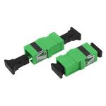 Simplex SC Fiber Optic Adapter Short Flange Single mode No Flange Plastic