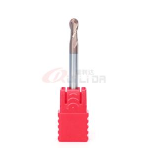 Wholesale 1mm 3mm 4mm ball nose end mill cutter for stainless steel double flute TiSiN Coating from china suppliers