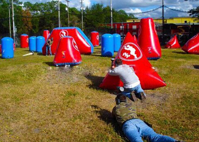 Outdoor Inflatable Paintball Area For Inflatable Paintball Game With PVC Material