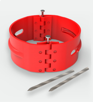 Setscrew Type Stop Collar with OD of 339.72 mm for Oil Well Drilling Adapt to High Axial Loads Requirement