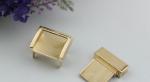 Fashion hardware gunmetal color closure catch clasp metal push press locks for