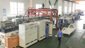 Wholesale 4 Roller Cast Film Extrusion Line Waterproof Roll Twin Screw Extruder Machine from china suppliers