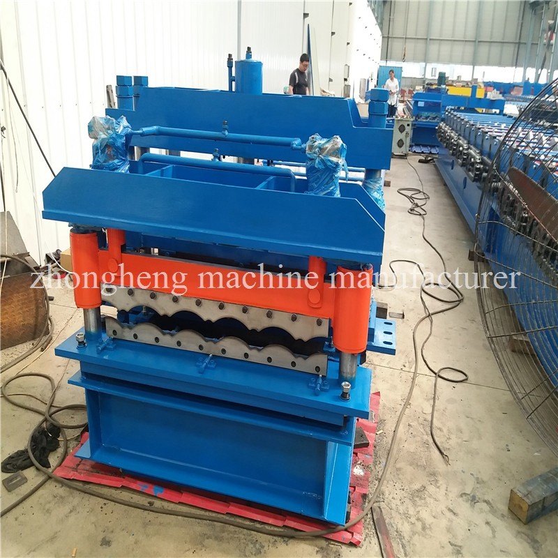 Hydraulic Wave Roof Glazed Tile Roll Forming Machine / Roll Form Equipment