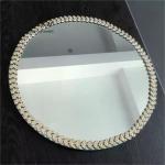 ZT-072 glass mirror charger plate for wedding table decoration