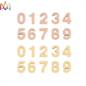 Wholesale Multicolor Stainless Steel 3D Digital Numbers Pendant from china suppliers