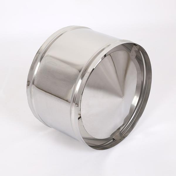 Black Color Single Wall Stainless Steel Flue Pipe Metal Lightweighted For