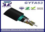 Double Black Jacket Outdoor Fiber Optic Armoured Cable Mositure Proof For