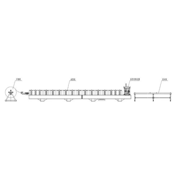 Upright Frames Cable Tray Roll Forming Machine PLC Control 3.0T Loading Capacity