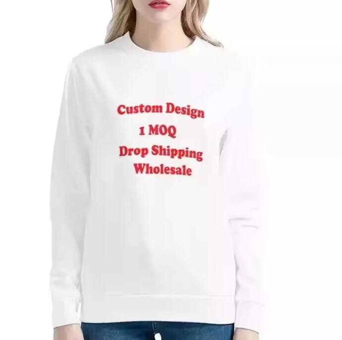 Regular Fit Women'S Oversized Sweatshirts Sublimation Crewneck Sweatshirt Pullover