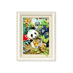Wholesale 5d Depth Wild Eagle Poster 3D Lenticular Pictures With Black Plastic Frame / Lenticular Photo Printing from china suppliers