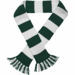 50cm Winter Wool Free Striped Scarf Knitting Pattern With Embroidery Logo