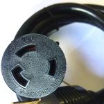 American standard 3pin black 18AWG extension power cord 0.5m-10m copper power