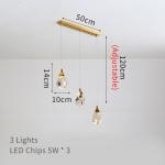 Modern diamond crystal pendant lights living dining room bedroom kitchen indoor