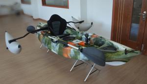 Wholesale Deluxe Seat 2.7m Auge Sea Touring Kayak With Strong Alloy Kayak Paddle from china suppliers