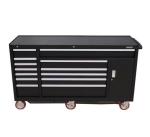 Multi-Purpose Tool Storage Cabinet 72-Drawer Black Chest with Stainless Steel