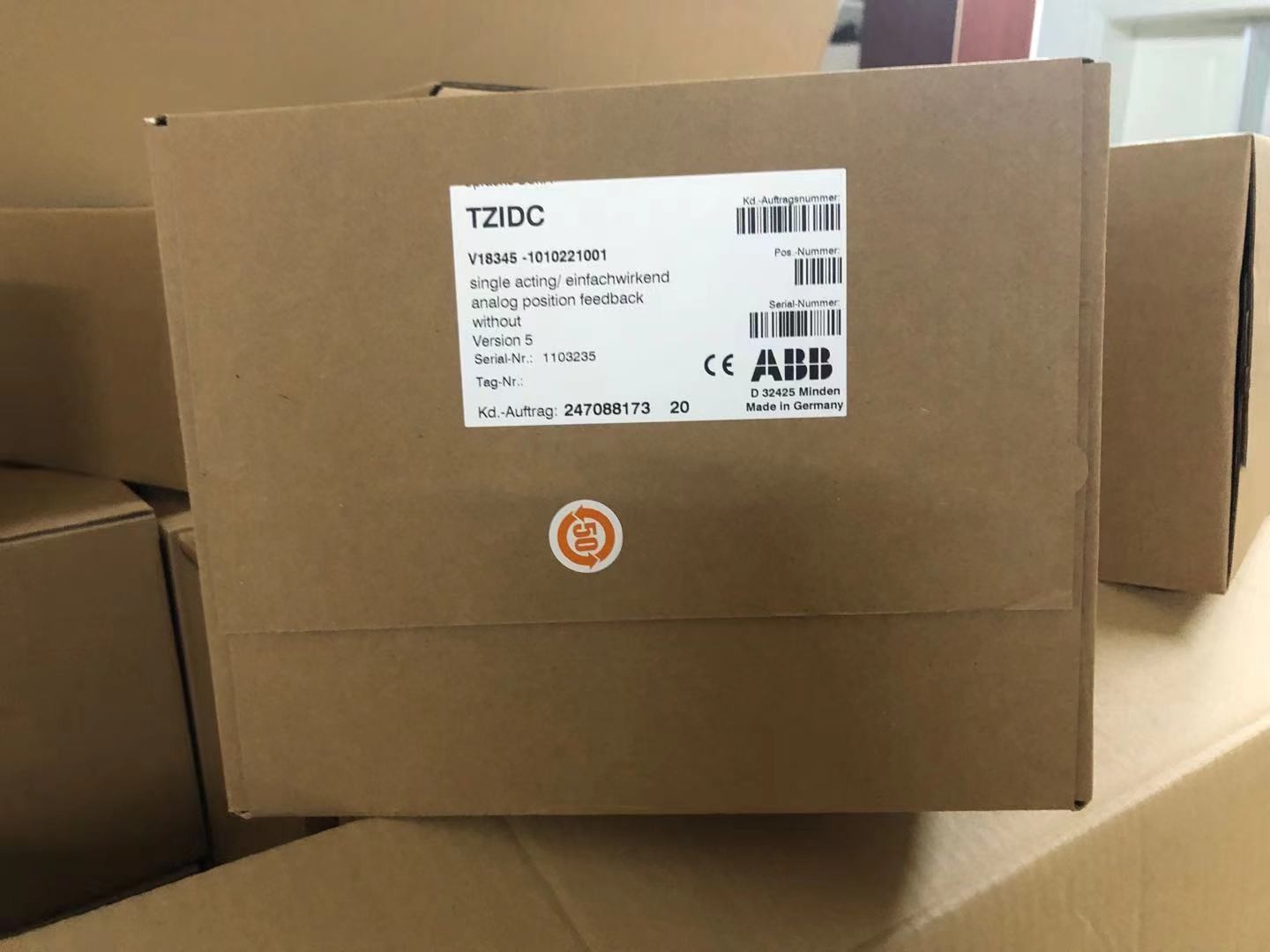 V18345-1010221001 Electropneumatic ABB TZID Valve Positioner