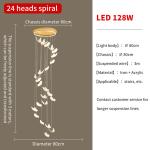 Pendant Chandelier For Ladder Revolving Staircase Butterfly Lighting（WH-NC-83)