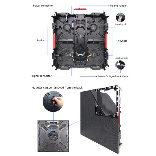 Lightweight Stage LED Screen P3.91 Indoor HD Full Color Advertising Screen stage led display