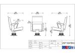 Aluminium Alloy Movie Theater Seating Foldable With Plywood Outer Back