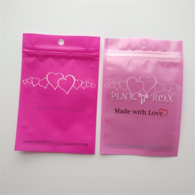 Resealable makeup sponge scrubber set packaging bags three side seal bag