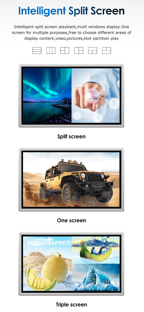 75in 85in Lcd Digital Signage Touch Screen Kiosk With HDMI