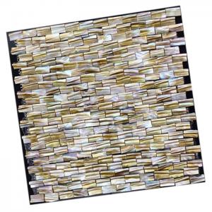 Wholesale Brick River Shell 3d Mosaic Tiles , Shell Backsplash Tile For Bathroom Decorative from china suppliers