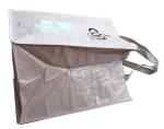 Promotional Recycle Printed 120g CAN Pink Shining PP Shopping Bag With White