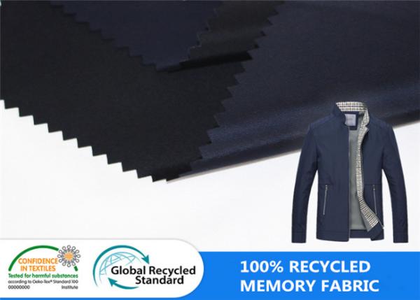 100% Recycled Plastic Bottle Polyester Memory Like Water Repellent Winter Jacket