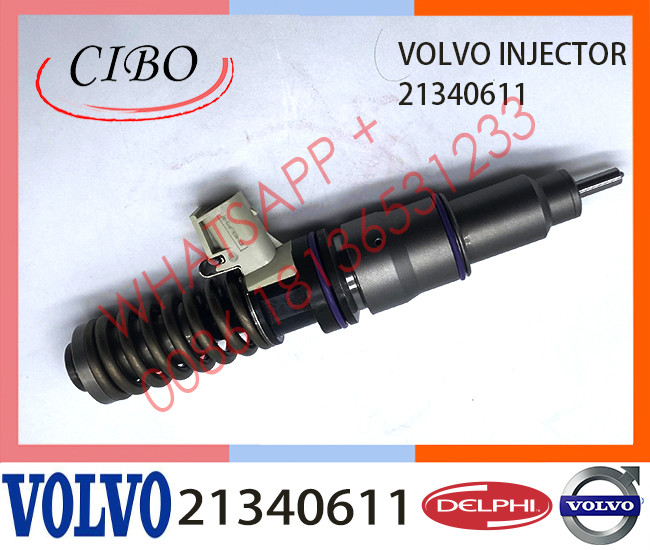 Fuel Injector 21371672, 21340611,20972225, 20584345, Common Rail Injector 21340611 for VOL D13A D13D engine EC480 FH