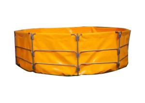 Wholesale 1000 Litres Tarpaulin Fish Tank , Foldable Fish Tank For Aquaculture Farms Fish Pond Plastic Tank from china suppliers