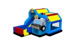 Police Car Combo Jumping Bounce With Slide Moonwalk Inflatable Bounce House