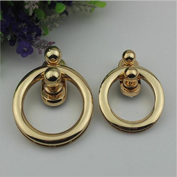 Bag Metal Fittings Fashion Light Gold Bag Turn Lock Twist Lock For Handbags