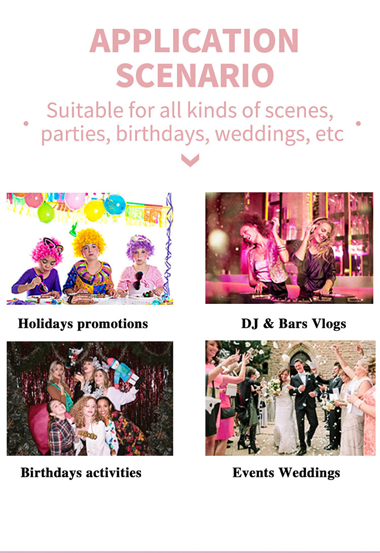 White Portable Ipad Photo Booth Wedding Party Selfie With Ring Light