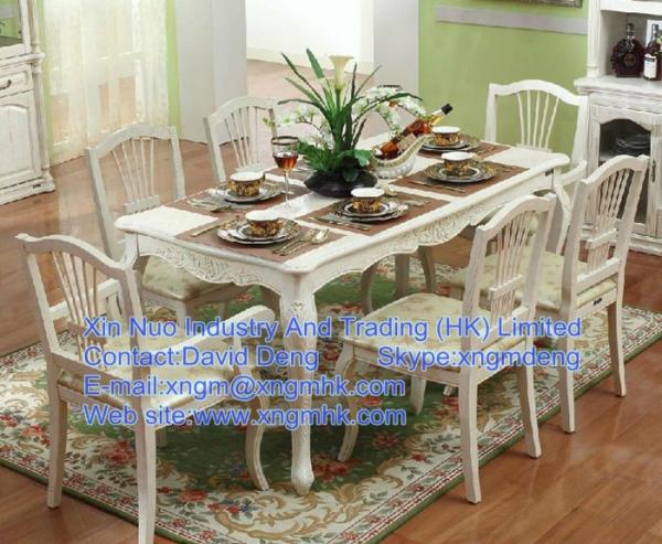 Wooden dining tables and chairs, long wooden dining table, wood furniture