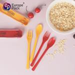 Healthy Eco-Friendly Plastic Cutlery Fork Spoon Set Travel Picnic Camping