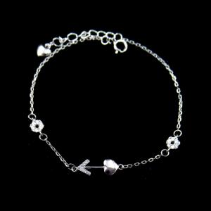 Wholesale Eco Friendly Plating Silver Cubic Zirconia Bracelet Nickel Free And Lead Free from china suppliers