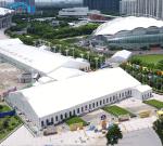Deluxe Outdoor Exhibition Tents Polyester Textile Cover 500 Seater
