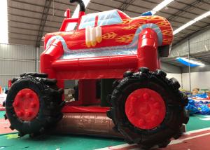 Wholesale Professional Fire Truck Bounce House , Monster Truck Jump House 4.5M X 4.5M X 4M from china suppliers