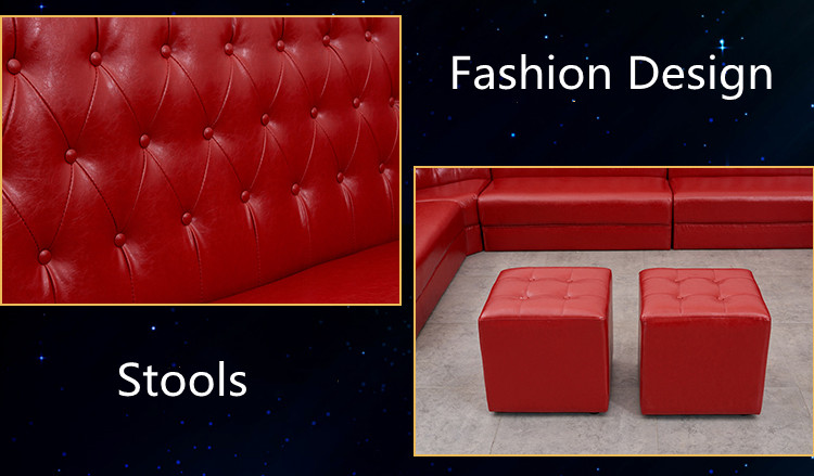 Modular U Shaped Leather Sectional Couch With Chaise Hotel Lobby Princess