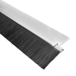 Wholesale H Shape Aluminum Alloy Base Door Bottom Brush Strip Nylon Brush Weather Stripping from china suppliers