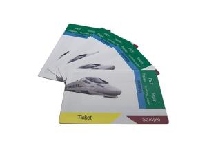 Wholesale ISO14443A Protocol Train RFID Paper Tickets 13.56Mhz Coustomized Color from china suppliers
